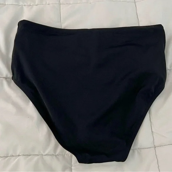 Swimsuits For All Black and White Women's Swim Bottom Size 8 - Picture 2 of 7